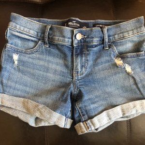 Hollister Light Wash Denim Shorts